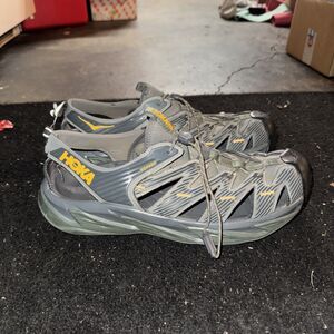 Hoka One One Hopara Shoes Mens Size 13 Blue Teal Water Hiking Sandals Trail